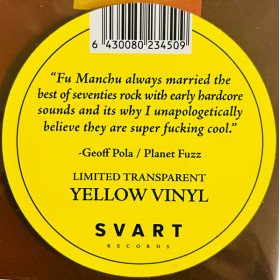 Fu Manchu - Signs of Infinite Power // LP, Limited Transparent Yellow