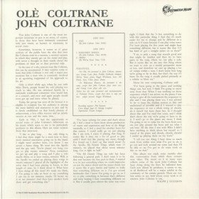 John Coltrane ‎– Olé Coltrane // LP, Limited & Numbered Edition, Clear