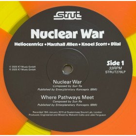Heliocentrics ⋅ Marshall Allen ⋅ Knoel Scott ⋅ Bilal – Nuclear War // 12",  Limited Edition, Yellow & Orange Hazardous