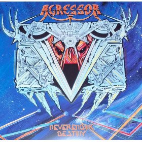 Agressor – Neverending Destiny // LP, White & Grey Marbled