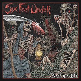 Six Feet Under – Next To Die // LP, Limited Edition, Bone brown marbled